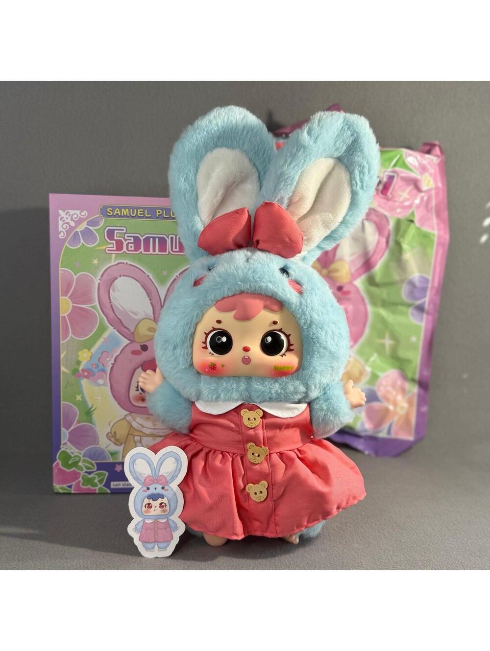 Confirmed - Authentic Samuel 400% Cute And Soft Rabbit - Blue Rabbit - Picture 2 of 8